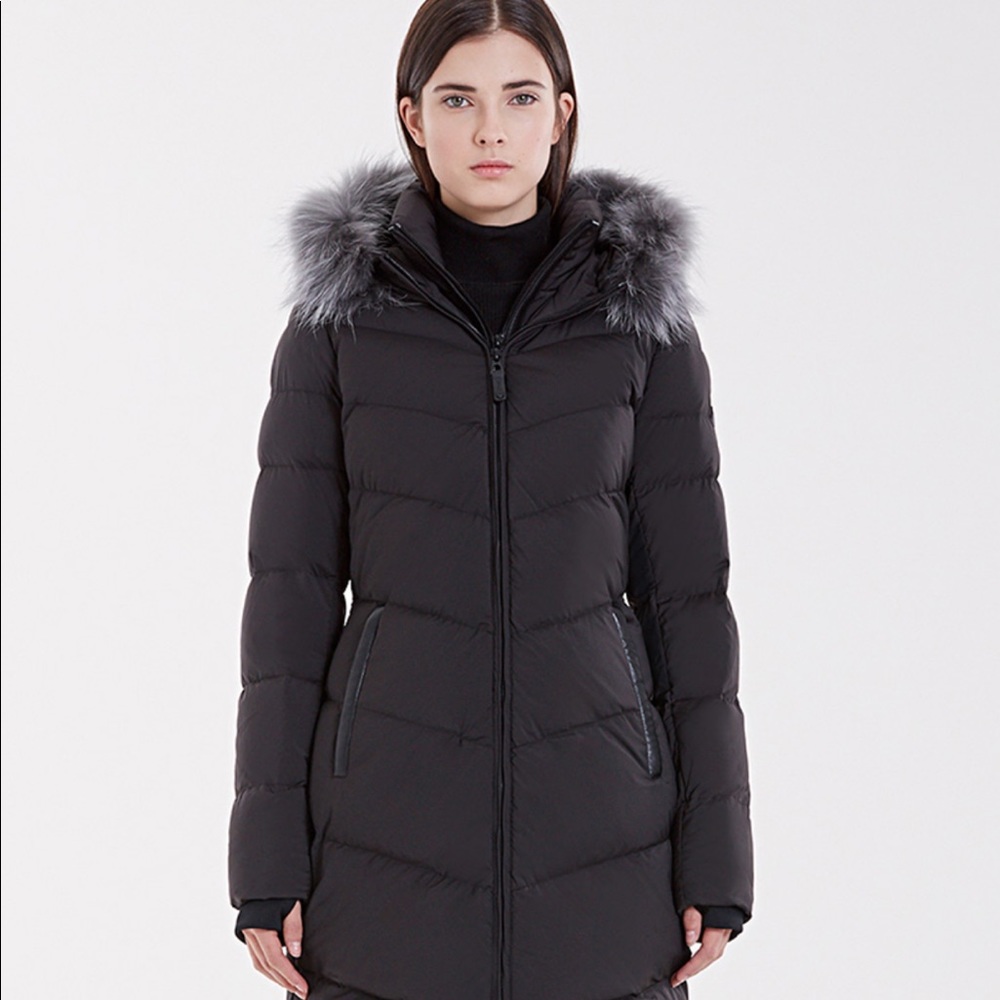Rudsak QUILTED DOWN JACKET WITH REMOVABLE FUR